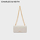 CHARLES & KEITH CHARLES&KEITH质感菱格链条小方钱包女包包女包生日礼物送女友CK6-10680924 Cre