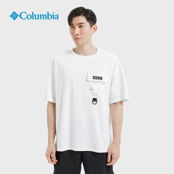 columbia哥伦比亚户外男子upf50防晒防紫外舒适透气圆领短袖t恤