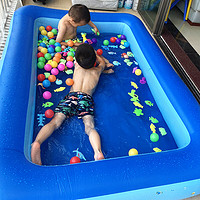 水迪 儿童充气游泳池家用小孩沐浴戏水池洗澡池宝宝海洋球池 2.1米一层儿童戏水-电泵