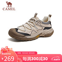 CAMEL 骆驼 男士户外登山复古休闲低帮运动鞋 G14S342046 杏色 43