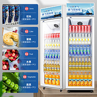 新飞（Frestec）400升单门冷藏冰箱风冷展示柜商用 超市饮料啤酒保鲜冷柜冷饮茶叶陈列柜 单门上机【400L风冷】