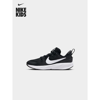 耐克（NIKE）男女童幼童运动童鞋夏季缓震免系带抓地回弹DX7614 400蓝/白色/黑/白色 35码 (脚长约22CM)