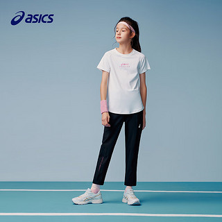 asics亚瑟士童装2024年夏季运动裤儿童假两件裤子 001黑色 165cm