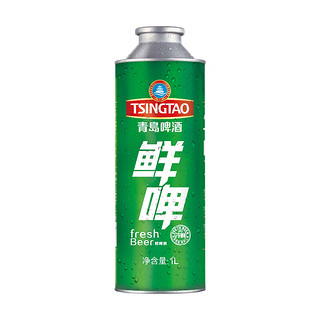 TSINGTAO 青岛啤酒 10度鲜啤 1L 8桶