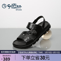 金利来男士舒适透气沙滩鞋24夏季时尚两穿牛皮凉鞋G596420124