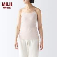 无印良品無印良品 MUJI 女式 棉质凉爽 薄款 吊带衫 女士 背心女款内搭打底FCA26C4S 淡桃红色 XS(150/76A)