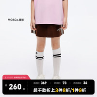 little MO&Co.吸湿速干 little moco童装24夏装女童网球运动风半裙短裙子 深棕色 130/56