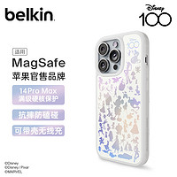 贝尔金（BELKIN）适用苹果14ProMax手机壳 迪士尼100周年 iPhone14promax手机保护套 MagSafe磁吸带壳充电 白 迪士尼100周年白