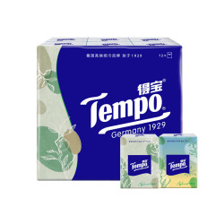 得宝手帕纸_Tempo 得宝 手帕纸多种香味迷你小包装便携4层7片装德宝面巾纸带印花 杉青果木 12包多少钱-什么值得买