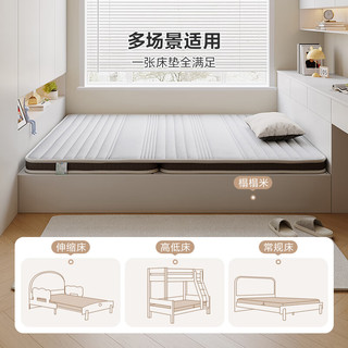 全友家居卧室榻榻米床垫子可折叠天然椰棕护脊床垫薄款儿童床垫117039 【可折叠】1米床垫 | 厚度8cm
