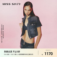 MISS SIXTY【土耳其牛仔】2024夏季牛仔短裙女低腰性感两件式 中蓝 XS