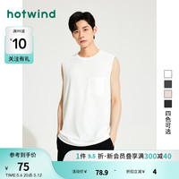 热风(Hotwind)背心男2024年夏季新款男士基础口袋无袖亲肤舒适休闲吊带