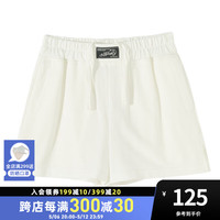 美特斯邦威 简约纯色口袋外露抽绳 女士休闲短裤