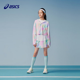 asics亚瑟士童装儿童多色防晒服夏季儿童经典防晒外套 2038粉绿 160cm