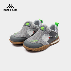 Kappa 卡帕 Kids卡帕男女童沙滩鞋2024夏季透气防滑软底网面凉鞋
