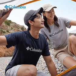 Columbia 哥伦比亚 户外运动男棉质舒适透气休闲圆领短袖T恤