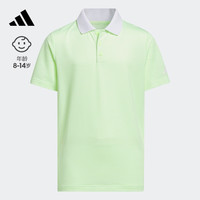 adidas高尔夫运动短袖POLO衫男大童儿童夏季新款阿迪达斯官方 绿色 1