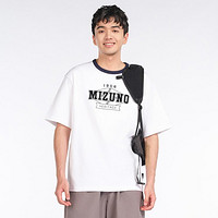 Mizuno 美津浓 棉质圆领偏薄透气户外运动男款运动T恤短袖上衣男