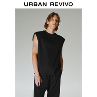 URBAN REVIVO 男士时尚百搭舒适棉质圆领坎肩背心 UMB440002