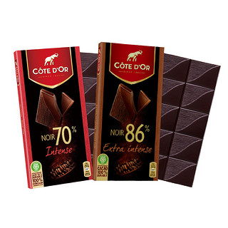 进口86%100g×4排可可黑巧克力