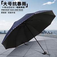 NexyCat 遮太阳晴雨伞两用男女定制logo折叠自动抗风加厚加固大号暴雨专用