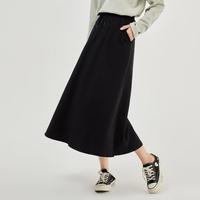 GIORDANO 佐丹奴 纯棉针织A字半身裙 4168031600109