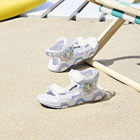 百亿补贴：ANTA 安踏 儿童凉鞋2024夏季新款童鞋软底小童女童框子透气网面沙滩鞋子