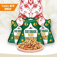 YaHo 亚禾 猫饼干宠物零食成幼猫小鱼饼干训猫 4包 金枪鱼+鸡肉