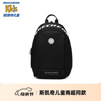 Skechers斯凯奇男女童双肩背包儿童户外运动休闲包书包P224K003 碳黑/0018 均码