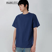 Markless T恤男士夏季短袖宽松纯色半袖 TXB3645M海风蓝L