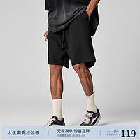 BODYDREAM 华夫格肌理感短裤男士夏季美式潮牌休闲裤直筒五分裤子