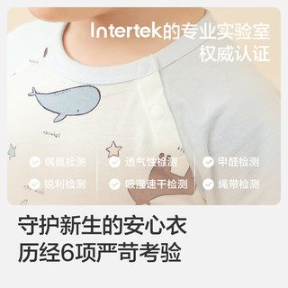巴拉巴拉宝宝连体衣新生儿爬服哈衣2024新款薄款萌趣【商场同款】