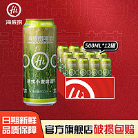 海底捞 大麦拉格精酿啤酒500ml*12听整箱装国产高度烈性德式小麦