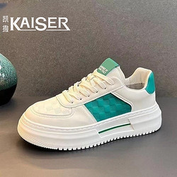 KAISER/凯撒正品男鞋厚底小白潮鞋男士透气防滑运动休闲增高板鞋