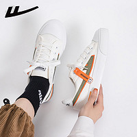 WARRIOR 回力 夏季透气帆布鞋女2024新款小众设计原创小白鞋女休闲运动板鞋