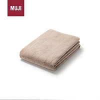 MUJI 無印良品 棉绒柔软浴巾 粉米色 70×140cm