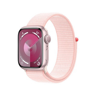 Watch Series 9 智能苹果手表s9 回环式表带 健康电话手表2023新款 Watch S9 亮粉色GPS版 41毫米