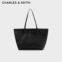 CHARLES & KEITH CHARLES&KEITH;大容量子母托特包单肩包女包妈妈包两面背CK2-30151310 Jet Black