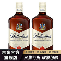 百龄坛 Ballantine`s）特醇威士忌 原装进口洋酒烈酒 保乐力加 一瓶一码 百龄坛特醇1L1000mL2瓶