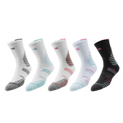 uzis有志者男款专业篮球袜长筒五双装u2310319