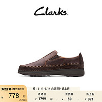 Clarks 其乐 男鞋自然系列春夏单鞋舒适透气一脚蹬时尚休闲鞋皮鞋