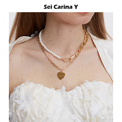 Sei Carina Y seicarinay SCY02-08-2 女士双链珍珠项链