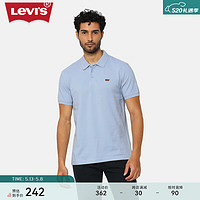 Levi's李维斯冰酷系列24夏季男士复古时尚简约大方针织POLO衫 蓝色 35883-0162 L