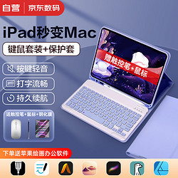 SUOYING 索盈 苹果ipad键盘鼠标套装2022/21蓝牙9/8/7代air5 保护套+ipad磁吸键盘+鼠标+触控笔
