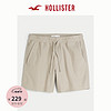 HOLLISTER24春夏新款平纹斜纹布休闲舒适抽绳短裤 男 KI328-4082