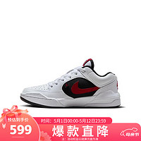 耐克（NIKE）黑白红大童女码运动童鞋DX4399-116 白色 35.5码 