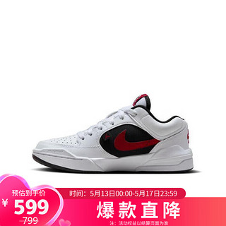 耐克（NIKE）黑白红大童女码运动童鞋DX4399-116 白色 40码 