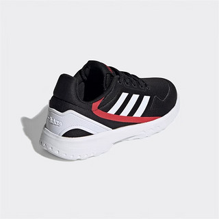 阿迪达斯 （adidas）儿童运动鞋跑步鞋青少年休闲鞋 黑红色 30码