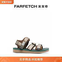 SUICOKE 男士魔术贴平底凉鞋FARFETCH发发奇