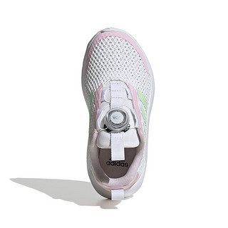 阿迪达斯 （adidas）童鞋夏季女童小波浪小大童BOA透气网面运动鞋ID3375 白色 38码 